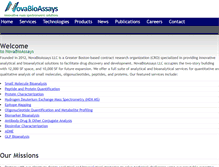 Tablet Screenshot of novabioassays.com